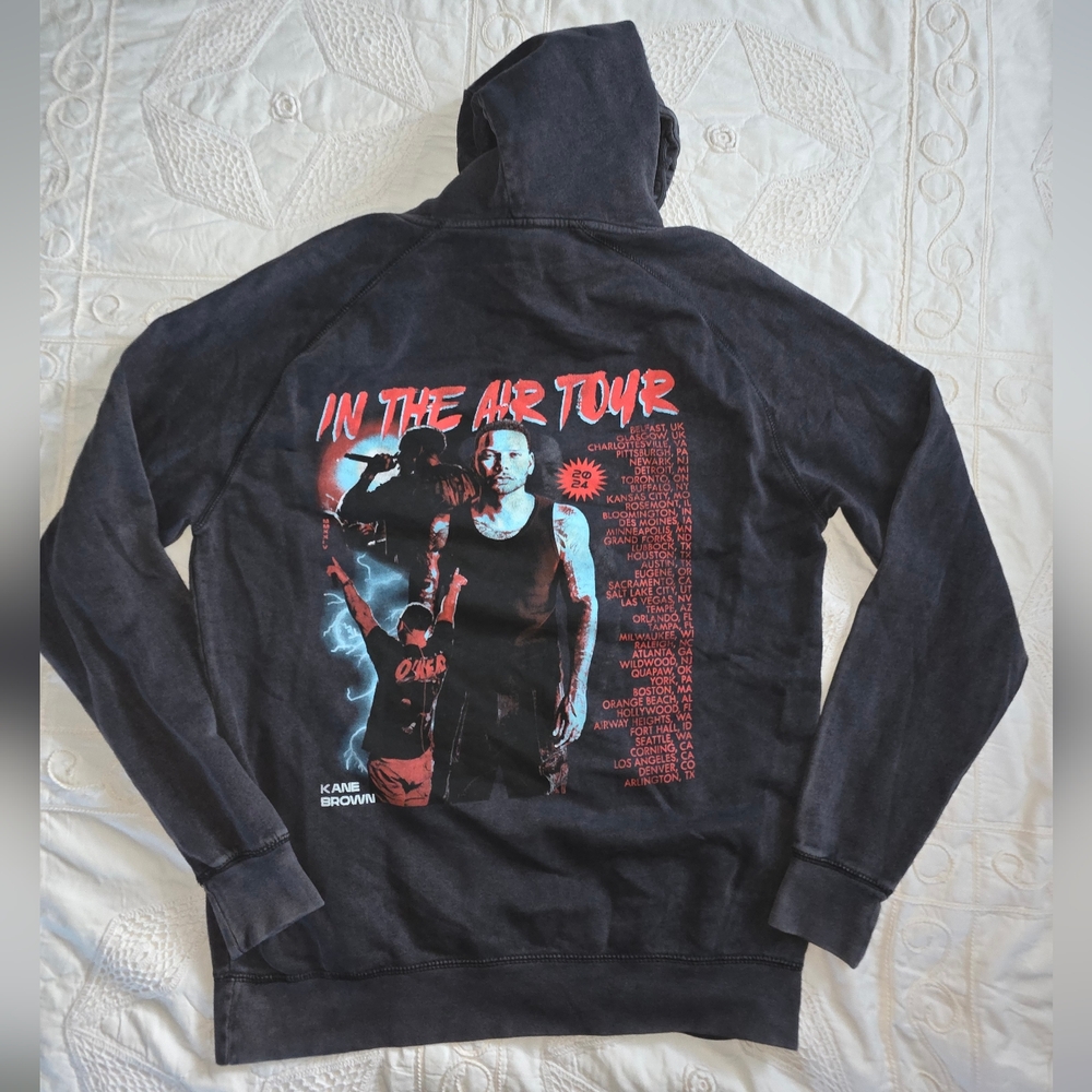 Men’s Kane Brown In The Air Tour 2024 Pullover Hoodie Lane Seven
